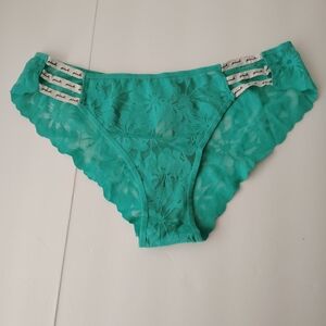 PINK Victoria's Secret Teal Lace Panties